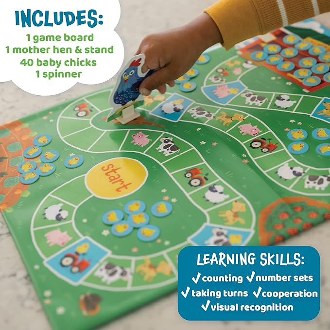 Peaceable Kingdom Count Your Chickens Award Winning Cooperative Counting Game for Kids