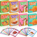 Zubebe 8 Sets Memory Matching Game for Kids Memory Match Fun Matching Game Educational Toys for Family Night, Party Favors, Classroom Prizes (Style 1)