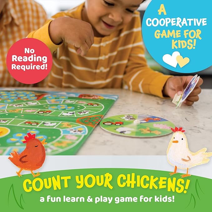 Peaceable Kingdom Count Your Chickens Award Winning Cooperative Counting Game for Kids