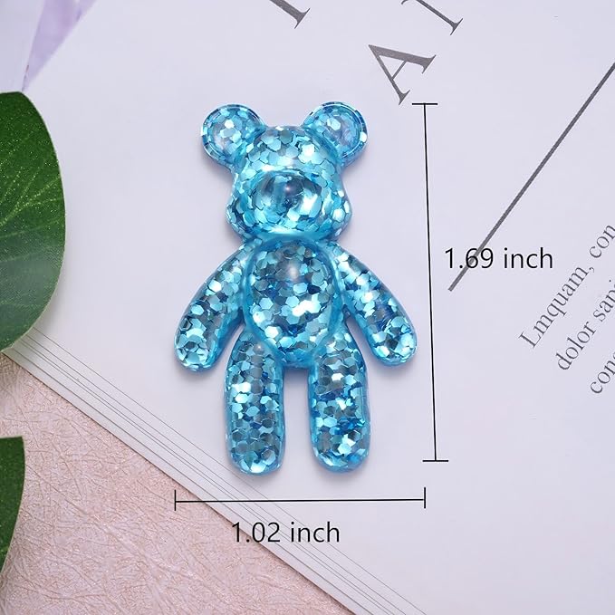 Aesnefe Pocket Worry Bear Hug, Anxiety Relief Keepsake, Mental Health Encouragement Gift, Emotional Support Token, Stress Comfort Gift for Teens & Adults, Blue