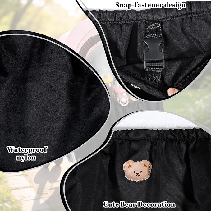 Large Capacity Stroller Organizer Bag, Universal Stroller Organizer, Adjustable Strollers Diaper Bag, for Storing Baby Formula, Bottles, and Other daily Necessities.
