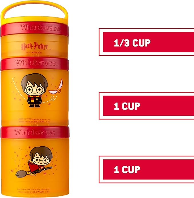 Whiskware Harry Potter Stackable Snack Pack, Dumbledore and Hedwig