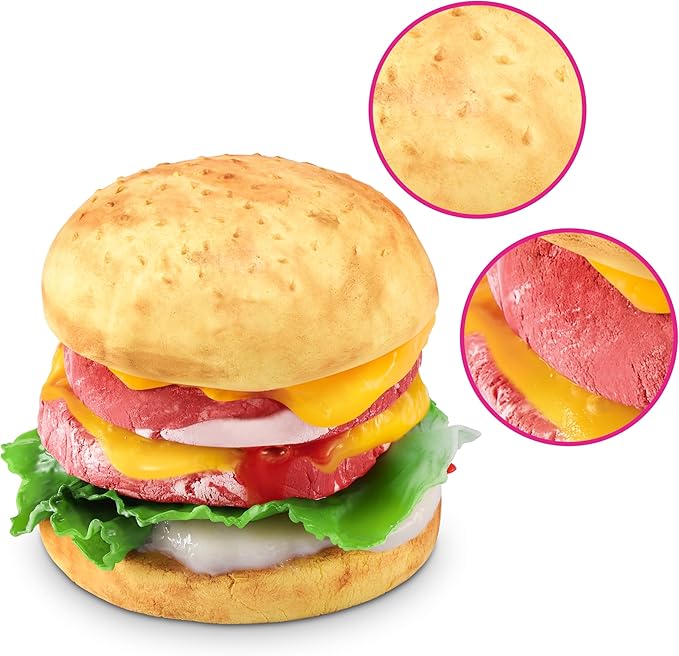 Slime Mart Small Basket by ZURU, Toy, Arts & Crafts for Kids and Kidults, Soft Slime Making Kit - Slime Kit for Girls Ages 6-10 - Fun Gift Idea for Boys Girls - Fidget Toys - Sensory Toys (Burger)