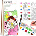 Cavnewt Watercolor Coloring Books for Kids Ages 4-8, Pocket Watercolor Painting Book Sets, Mess Free Paint with Water Books for Toddlers, Travel Activities Arts Party Birthday Gifts for Girls Boys