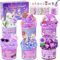 6 Pack Slimes, Purple Slime for Kids, Butter Cloud Slime kit for Girls Ages 8-12, Toys for Girls and Boys, Birthday Halloween Christmas Party Favors for Kids Goodie Bag Stuffers