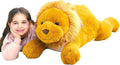 IKASA Large Lion Stuffed Animal Plush Toy,30" Giant Lions Cute Jumbo Soft Toys,Huge Big Size Plushy Fluffy Fat Oversized Plushie,Gifts for Kids Girls