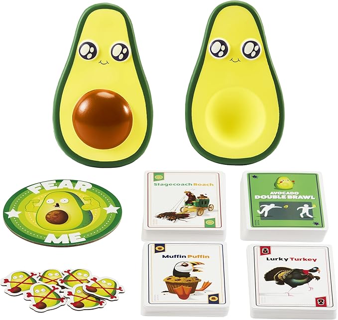 Exploding Kittens Throw Throw Avocado 2-6 Players - Ages 7+ - 15 Minutes to Play - Dodgeball Card Game - Party Game, Family Game Night, Kid and Adult Card Game