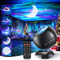 Northern Lights Projector Mothers Day Gifts Birthday Gifts for Him Boys Galaxy Projector for Bedroom, 300+Colors Modes Aurora Light,15White Noise Sound Machine &Bluetooth Star Projector Galaxy Lights