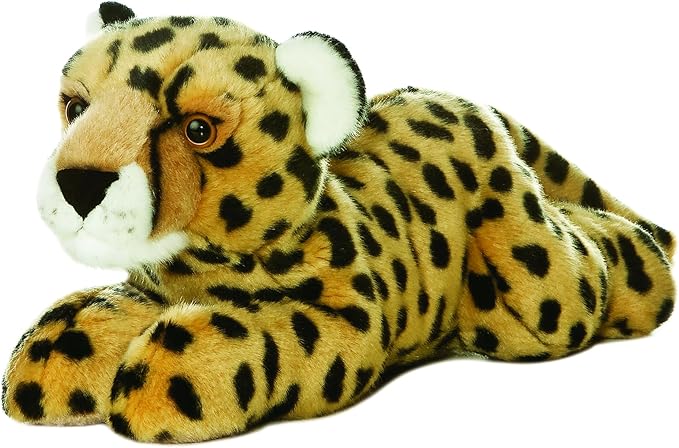 Aurora® Adorable Flopsie™ Cheetah Stuffed Animal - Used to Create Imaginative Play Adventures - Perfect for Birthdays, Kids and Adults, All Ages - Brown 12 Inches
