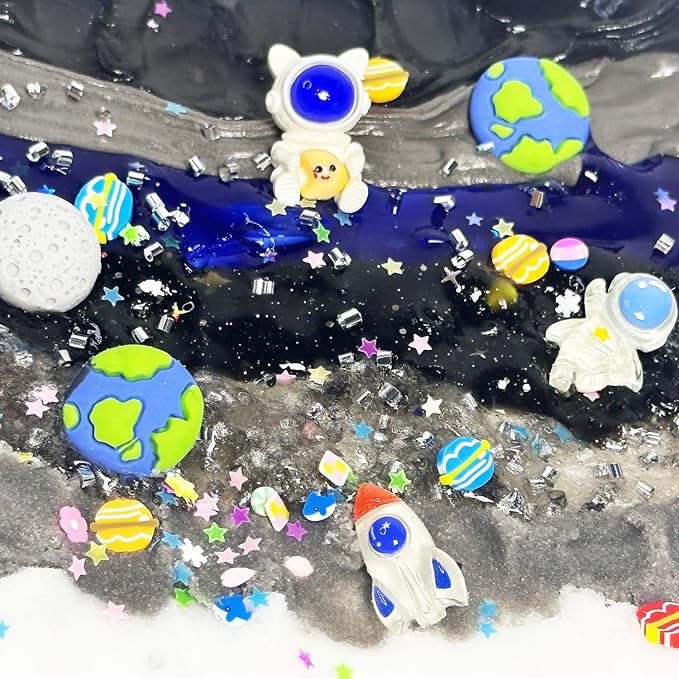 7 Pack Galaxy Slime Kits, Butter Slime,Cloud Slime kit for Girls Ages 8-12,Crunchy Slime Kit,Non Sticky,Super Soft Sludge Toy,Birthday Gifts for Kids,Party Favors for Girls and Boys