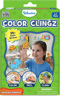 Skillmatics Cling Art – Color Clingz Animals, 50+ Reusable Static Stickers, Mess-Free Fun for Kids, DIY Craft Kits & Supplies, Travel Toys, Creative Gifts for Boys and Girls Ages 3, 4, 5, 6, 7