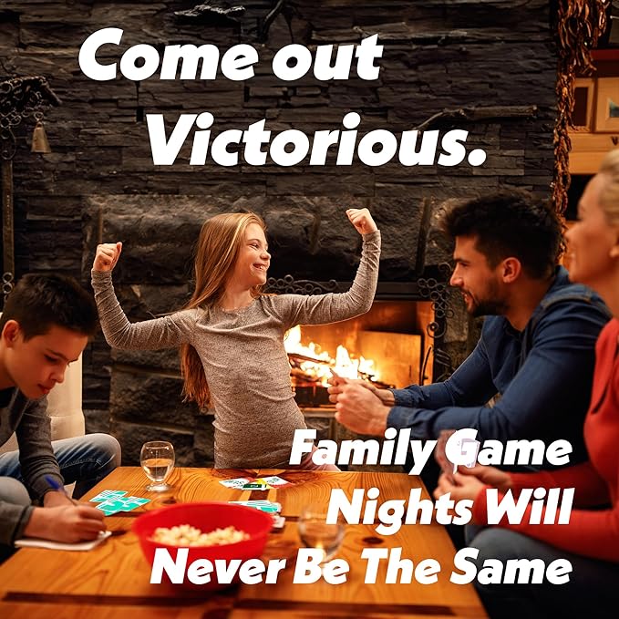 Fun Fast-Paced Game for Families - Funny Card Game for Adults, Teens, and Kids - Best Game for 2-4 Players