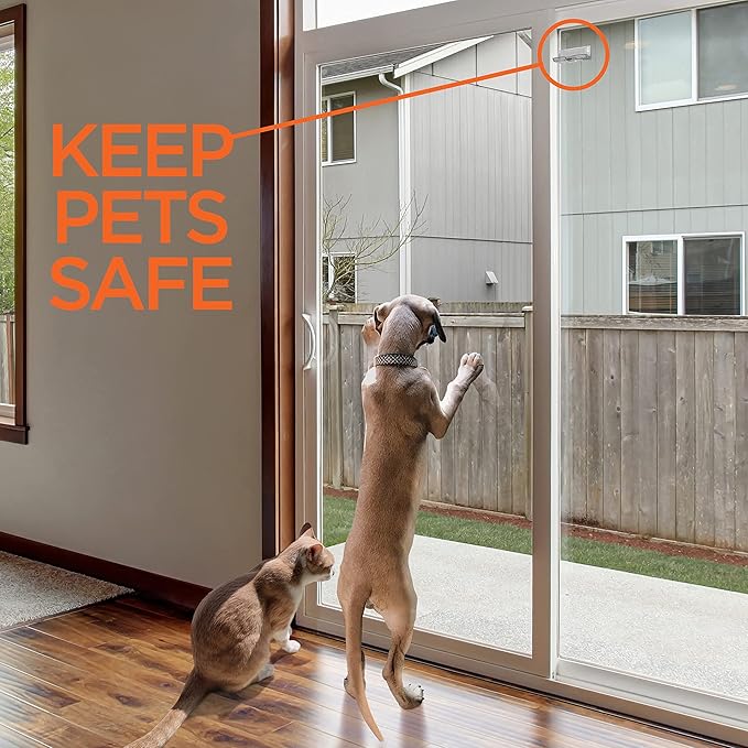 Sliding Door Locks – 2 Pack Childproof Safety Locks for Glass Doors & Windows – Strong Adhesive – Shop Square