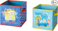Idea Nuova Cocomelon Set of Two Spacious Collapsible Storage Cubes, 10"x10"