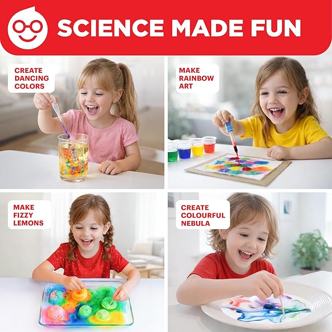 Doctor Jupiter Color Science Kit for Girls Ages 4-5-6-7-8 | Easter, Birthday Gift Ideas for 4+ Year Olds | Toy Stem Kit with 10 Experiments | Preschool Learning & Educational Projects