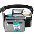 Swanoo Stroller Caddy Stroller Organizer With Cup Holder, Non Slip Straps Stroller Bag for Phone, Pet Stroller Accessories, Universal Fits Uppababby Vista v2 Wonderfold Wagon, Doona and More
