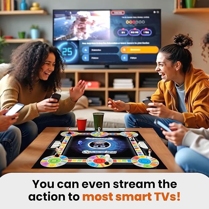 Outsmarted - The App-Connected TV Quiz-Show Board Game | Kids, Teens & Adults | Next-Level Game Night for Family & Friends | 2–24 Players | Age 8+ | 10,000+ Questions | 2026 Edition