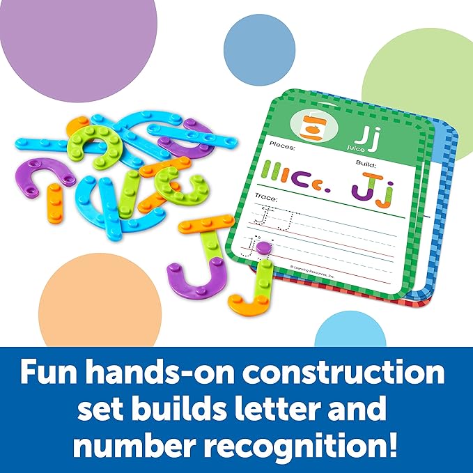 Learning Resources Skill Builders! Kindergarten Letter & Number Maker - 60 Pieces, Ages 6+ Kindergartner Learning Materials, Homeschool and Classroom Supplies, Math Games for Kids