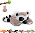 Niuniu Daddy Lemur Weighted Stuffed Animals for Kids & Adults, 20" | 3.3lb Large Weighted Plushies Pillow for Sleeping and Calming, Cute Lying Plush Toy Huggable Gift for Everyday Comfort