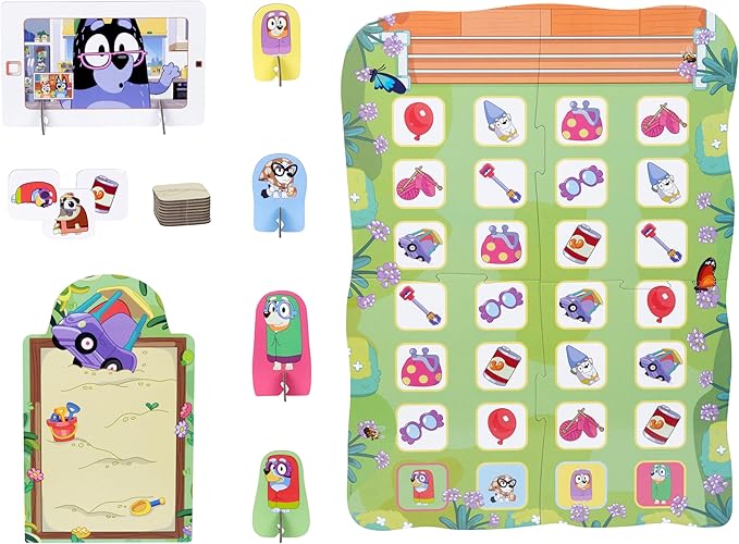 Bluey Grannies Game, Collect Grannies' Items Like Glasses and Walking Sticks and Race to Be The First to Call Nana and Start A Flossing Party, for Ages 3+ for 2-4 Players