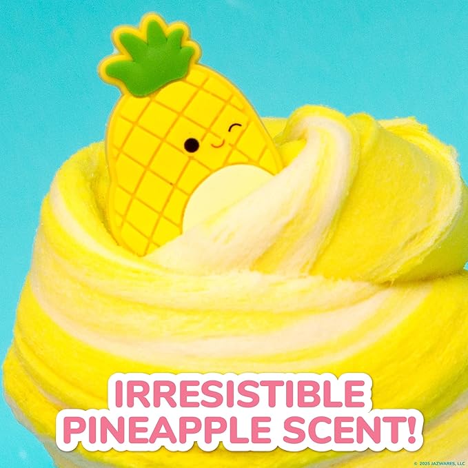 Original Squishmallows Maui Premium Cloud Slime - Limited Release, Pineapple Scent, 8 oz. Jar
