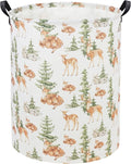 HIYAGON Deer Baby Laundry Basket - Kids Hamper & Toy Bin Organizer for Nursery & Home