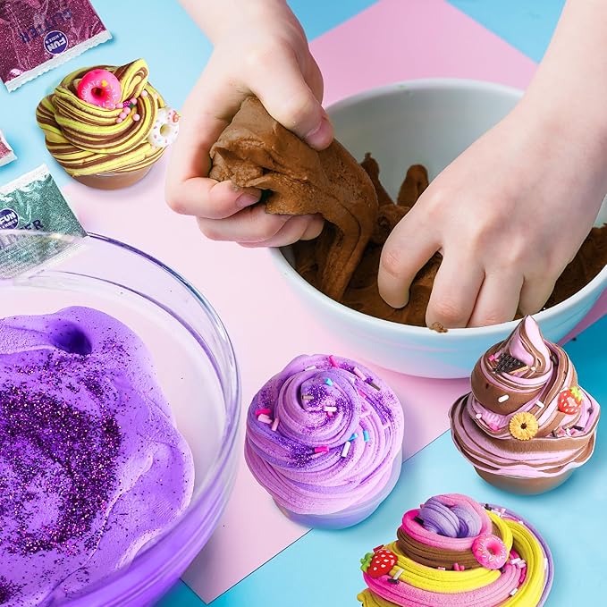 35.16 FL OZ Butter Slime 8 Packs, FunKidz Soft Ice Cream Slime for Girls 6-8 Premade 1040 ML Slime Toys Birthday Gift Party Favors for Kids Age 6-12