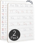 2 Pack Scribbledo Dry Erase Handwriting Practice for Kids 9 x 12 inch Alphabet Tracing Board Whiteboard Letter Tracing for Kids Ages 3-5 Write and Wipe Alphabet Practice Cards Letters Writing Board