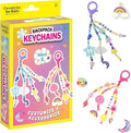 Creativity for Kids Backpack Keychains Mini Kit | Make 2 Trendy Keychains with Beads & Charms | DIY Craft Kit for Kids | Great for Travel, Parties & Gifts | Spring Crafts (Ages 6+)