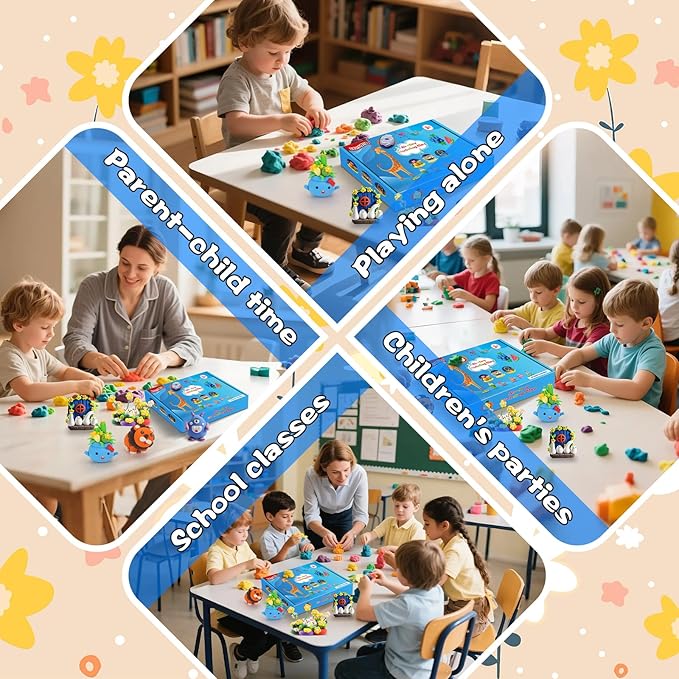 ifergoo Air Dry Clay for Kids - 102 Colors Modeling Magic Foam Clay Kit, Safe & Non-Toxic, Kids DIY Model Art & Crafts Toys with Sculpting Tools, Birthday Gifts for Boys & Girls 3-12 Years Old