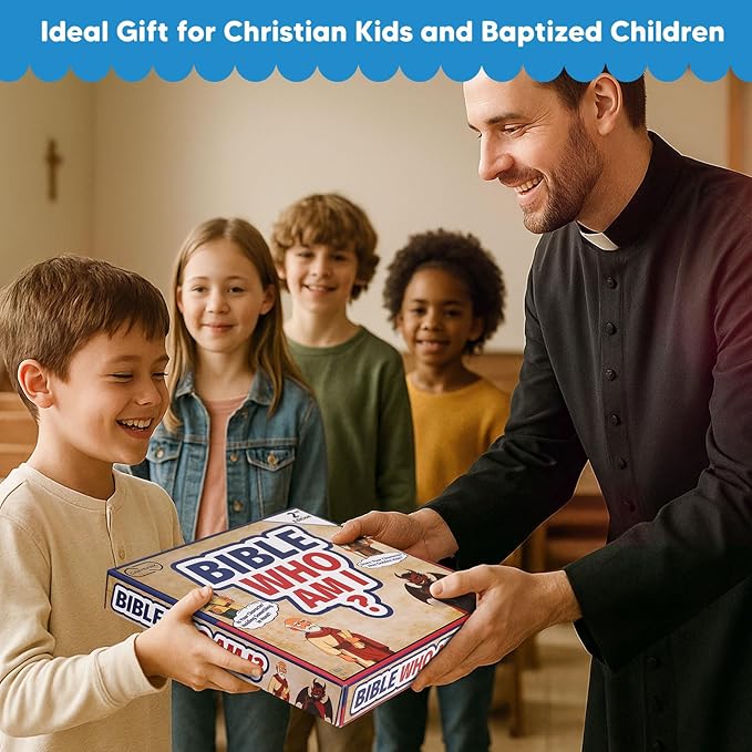 Garybank Guess Bible Who Am I Game 2nd Edition, Another 24 Classic Bible Characters with Life Story & Verse Cards, Biblical Study Supplies for Sunday School & Youth Group, Christian Gift for Kids
