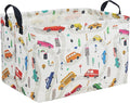 Essme Rectangular Boys Basket,Kids Storage Basket with Handles for Car Decor,Racing Storage Bin（Car）