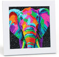 Libfx Diamond Art Kits for Kids with Frame Diamond Art for Girls Boys Beginners Arts and Crafts Ages 8-12 Birthday Gifts (Elephant)