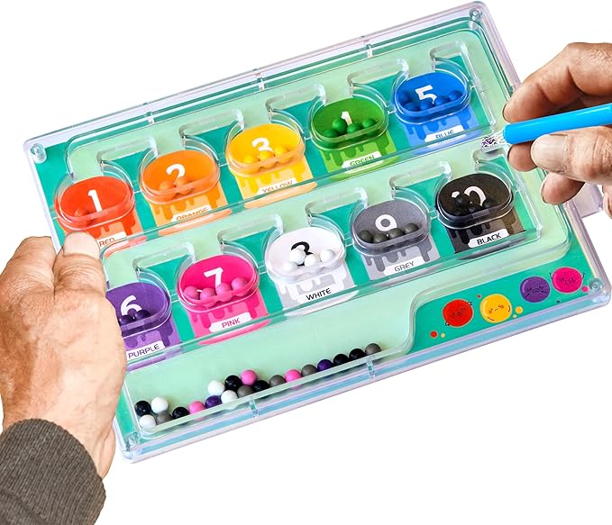 Activities for Elderly with Dementia, Wooden Handhold Dementia Games for Seniors, Easy Magnetic Alzheimers Activities for Parkinson Patients, Memory Care Cognitive Puzzle Matching Board (Green)