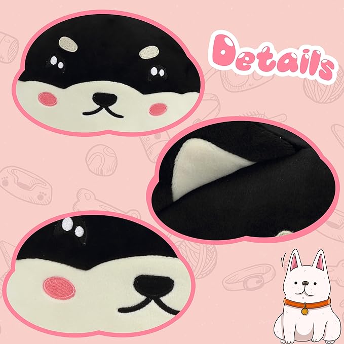 Cuteoy 17.7" Shiba Inu Stuffed Animal Plush Pillow Soft Comfortable Plushies Large Throw Body Pillow Sleeping Dog Plush Toy for Girls Boys Birthday
