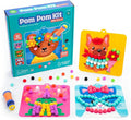 Educational Insights Pom Pom Kit: Animal Dress Up - Arts and Crafts for Kids 4-6, DIY Arts & Crafts Kits, Kids No Mess Activities, Preschool and Kindergarten Crafting Set, Toddler Craft Supplies