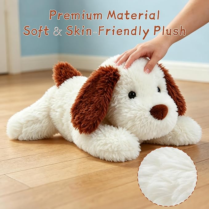 24 in Dog Weighted Stuffed Animals, 4 lbs Stuffed Dog Plush for Adults and Kids, Weighted Stuffed Dog Gifts on Christmas, Birthday, Valentine's Day