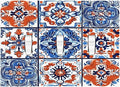 Decorative Switch Plates Colorful Talavera Mexican Tile 3 Gang Wall Plate Triple Toggle Light Switch Cover Faceplate Electrical Wall Panels For Bathroom Kitchen Decor