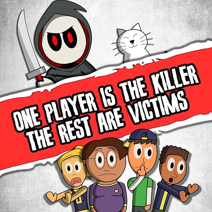 Don't Get Stabbed!: The Party Game Where You Get to Kill Your Family and Friends (for Pretend). Exciting Card Game for Adults and Horror Gift for Scary Movie Fans. Great for Halloween.