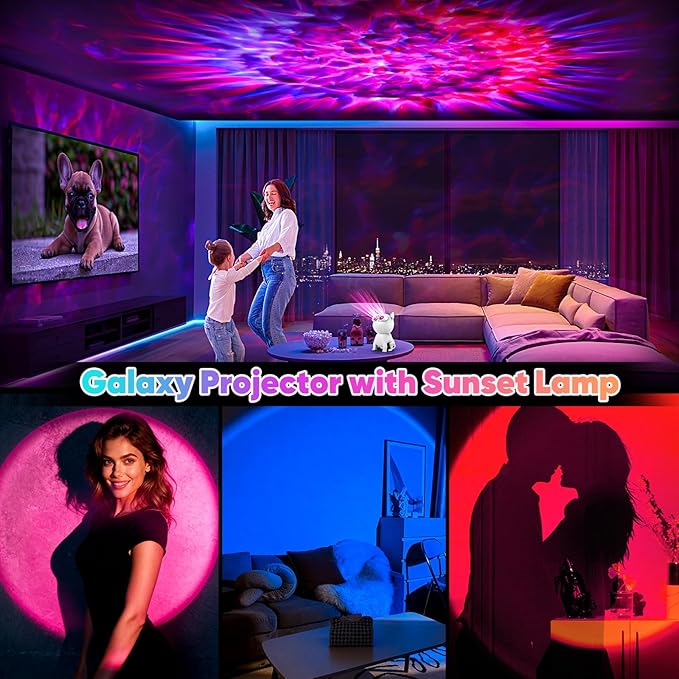 Galaxy Projector for Bedroom, Night Light for Kids, Nebula Ceiling Galaxy Light Projector with Timer and Remote, Gifts for Birthday, Christmas (Oval)