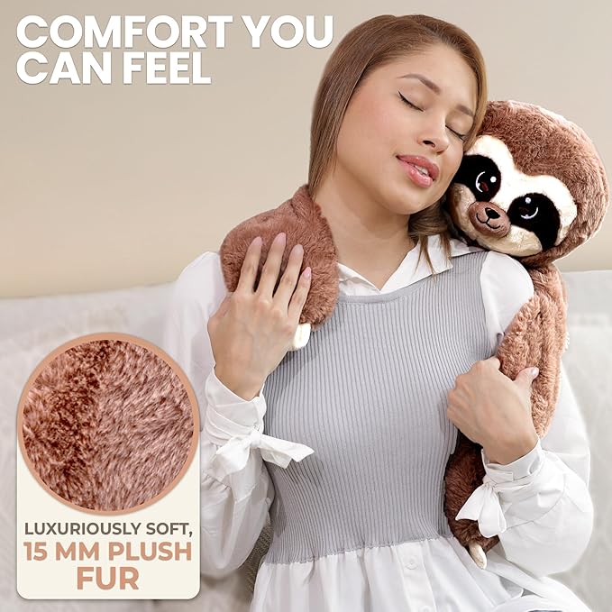 Huggle Healers Weighted Stuffed Animals for Adults, Teens and Kids - 36 Inch Long Plush Arms for Hugs - 4.5lb Sloth Stuffed Animal Plushies - Kigi Sloth