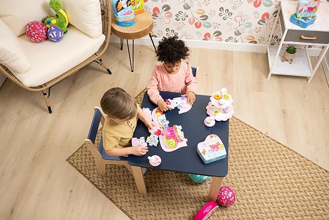Crocodile Creek 12-Piece Mini Jigsaw Puzzle - Fun Floor Puzzles for Kids Ages 2-4 and Up - Heavy-Duty Shaped Box for Storage - Fire Truck - 12" x 9" Finished