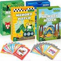 Zubebe 4 Sets Memory Matching Game for Kids Memory Match Fun Matching Game Educational Toys for Family Night, Party Favors, Classroom Prizes (Style 2)