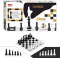 Ankit Toys & Games Black & White Chess Set – Durable, Portable Strategy Game for Kids & Adults Age 6+ Perfect for Family, Parties, Travel, and Gifting (Board Size 38 * 38 Cm)
