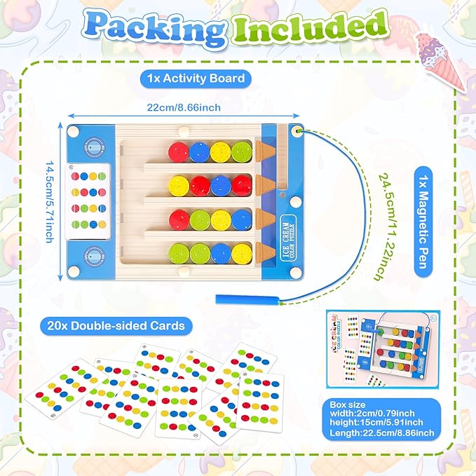 Montessori Wooden Sensory Autism Toys: 4 5 6 Year Old Girl Boy Birthday Gifts | Toys for 4-5-6-7 Year Old Boys Girls, Magnetic Puzzles for Kids Ages 4-7, Preschool Educational Learning Autistic Toy