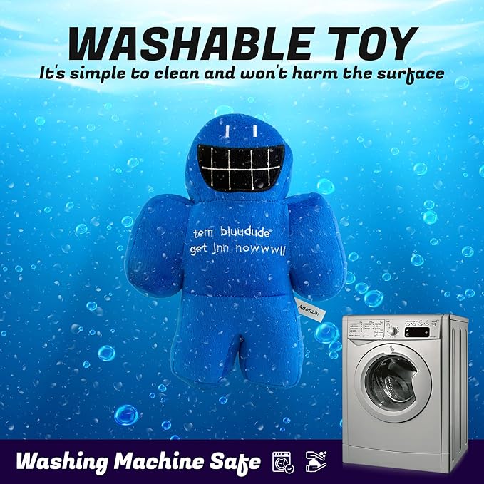 Forsaken Chance Giant Blue Plush Toy – Soft Giant Character Plush Stuffed Animal, Cute Blue Chance Collectible Plushie Gift for Kids and Gamers