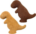 Andywoo Dino Nuggets Chicken Pillow Plush, Dinosaur Chocolate Pillow Stuffed Animals Plush Toy for Funny Birthday Gifts for Boy and Girl, Dinosaur Gifts for Kids Teens and Adults (2 Pack, Small)