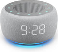 Buffbee Alarm Clock with Sound Machine for Bedrooms – 2-in-1 White Noise Machine for Sleep, Gentle Wake-Up with Soft Alarm Sounds, Ambient Night Light, Plug-in, Sleep Better, Wake Gently