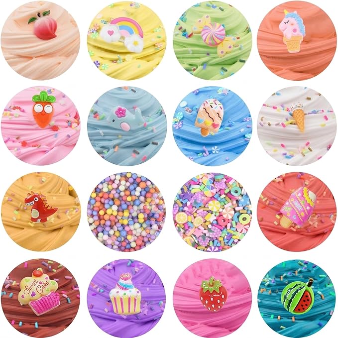 Butter Slime Kit, 14 Pack Mini Scented Slime, Party Favor Supplies, Soft and Stretchy, Party Favors for Girls Boys, Birthday Gifts for Kids, Sludge Toy