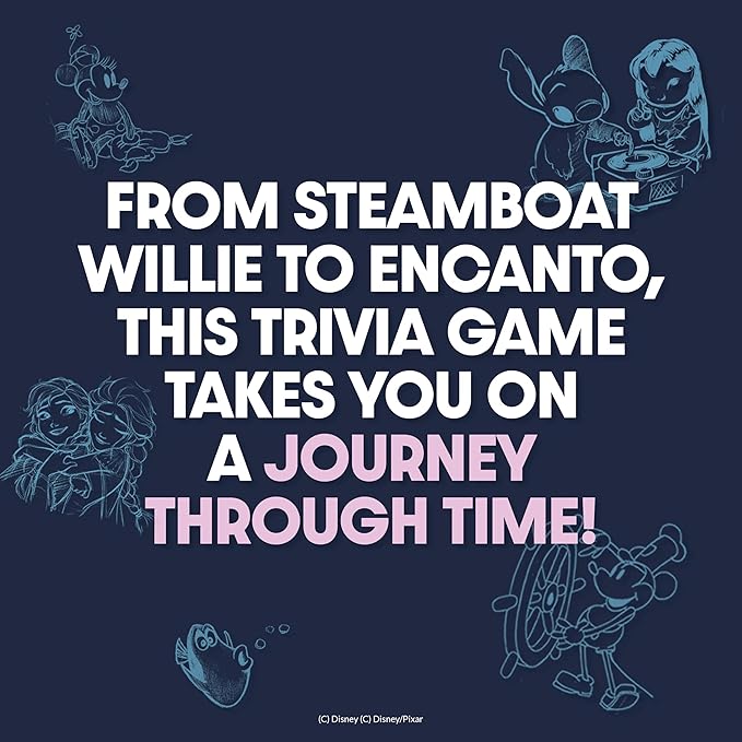 The Magical World of Disney Trivia Games – Board Games for Family Night, Multi-Player Board Game, Family Board Game, Travel Games, Disney Toys, Ages 6+